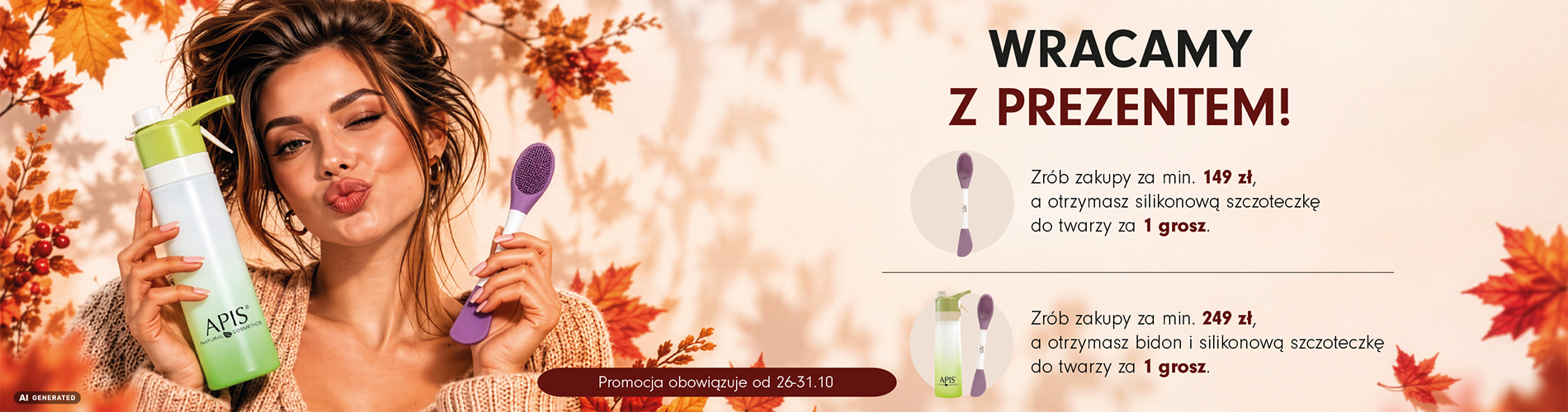 Promocja wracamy z prezentem w dniach 26-31.10